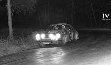 Antoni Puigdellívol-Carles Santacreu (Porsche 911S 2.2). Rallye Barcelona-Andorra 1971 / Foto: Jordi Viñals